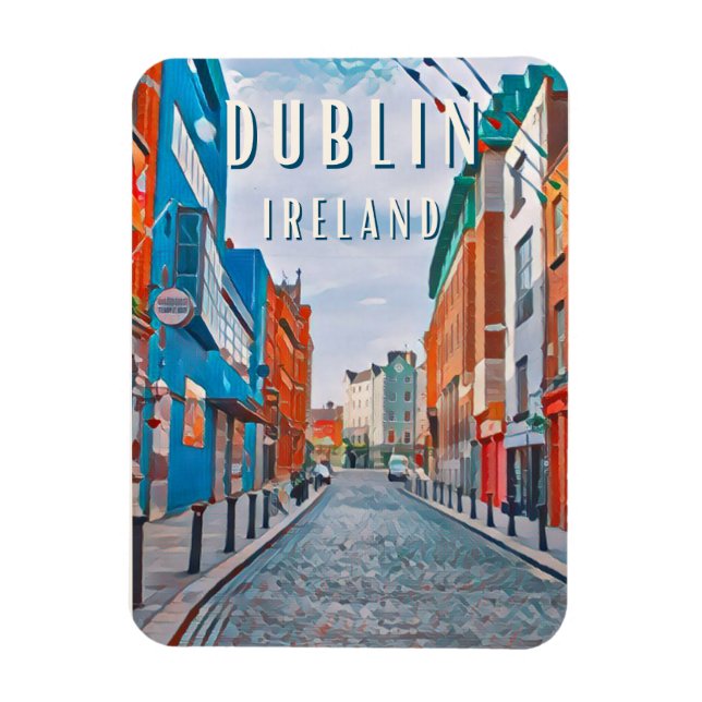 Magnet Flexible Dublin, la ville des traditions irlandaises (Vertical)