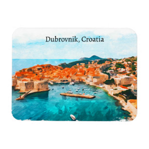 Magnet Flexible Dubrovnik Croatie Côte Adriatique Panorama
