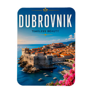 Magnet Flexible 🏰 Dubrovnik Croatie Ville Côtière Décoration Mais