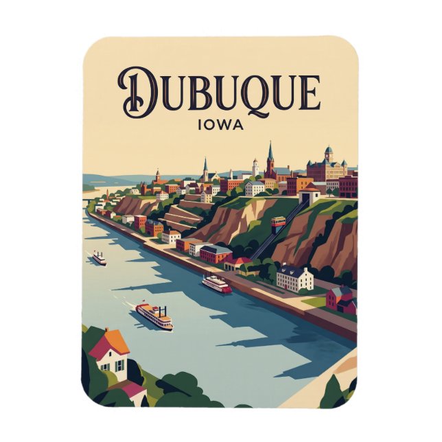 Magnet Flexible Dubuque États-Unis (Vertical)