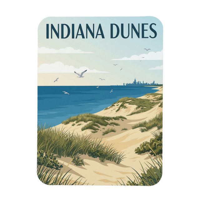 Magnet Flexible Dunes de l'Indiana (Vertical)