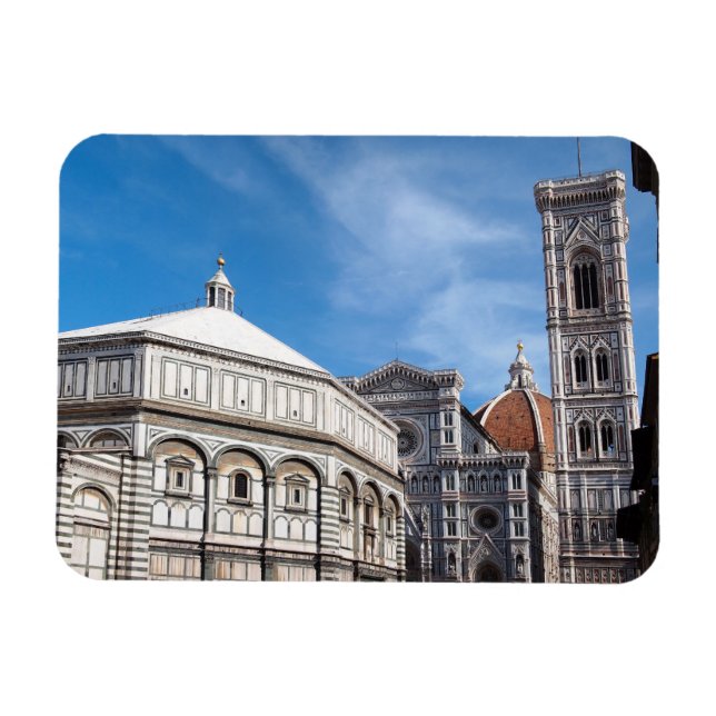 Magnet Flexible Duomo et Baptistère, aimant rectangulaire de Flore (Horizontal)