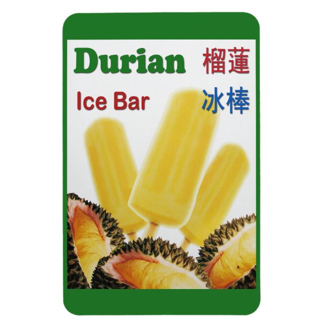 Magnet Flexible Durian Ice Bar Tropical Fruit Popsicle (Vertical)