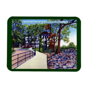 Magnet Flexible Eagle Rock Pavilion Oranges NJ Vintage