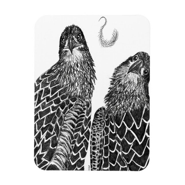 MAGNET FLEXIBLE EAGLE SIBLINGS ET FEATHER AMI ET GUIDE (Vertical)