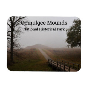 Magnet Flexible Earth LodgeTrail, Ocmulgee Mounds, Géorgie
