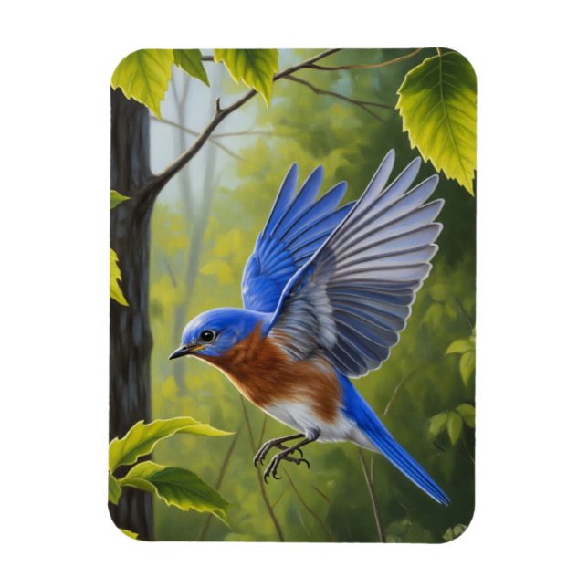 Magnet Flexible Eastern Bluebird (Vertical)