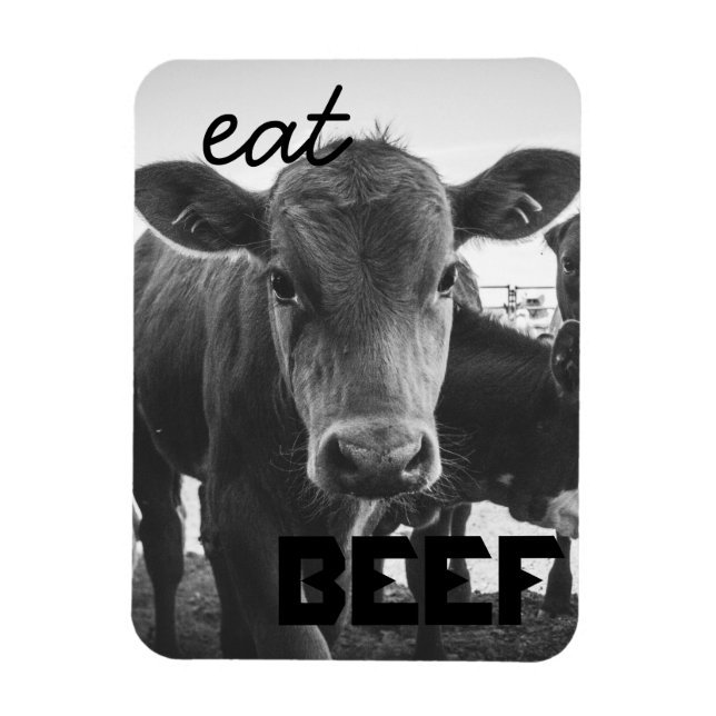Magnet Flexible "Eat Beef" Calf Aimant (Vertical)
