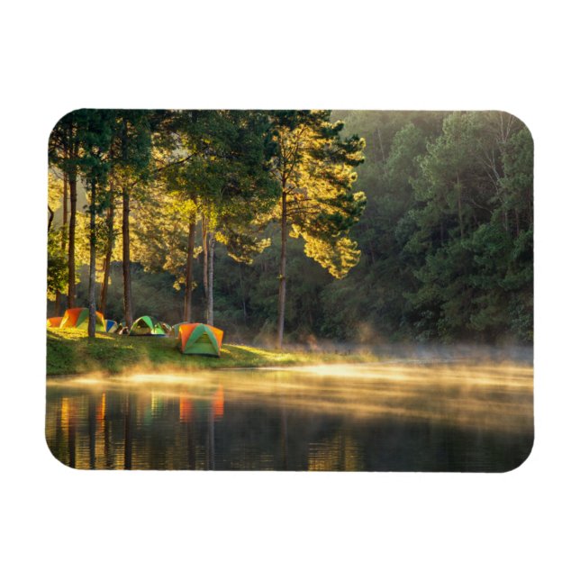 Magnet Flexible Eau | Lac à Meahongson, Thaïlande (Horizontal)