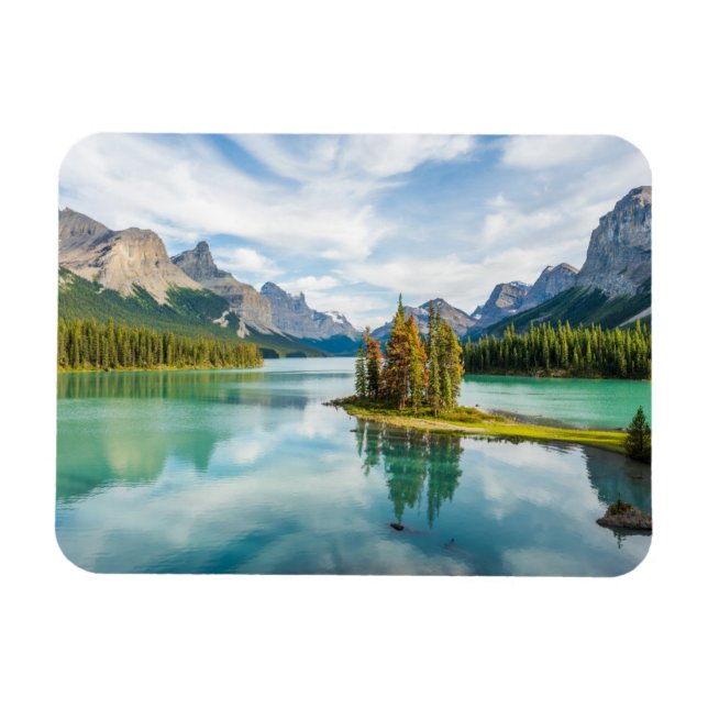 Magnet Flexible Eau | Lac Maligne, Parc national Jasper, Canada (Horizontal)