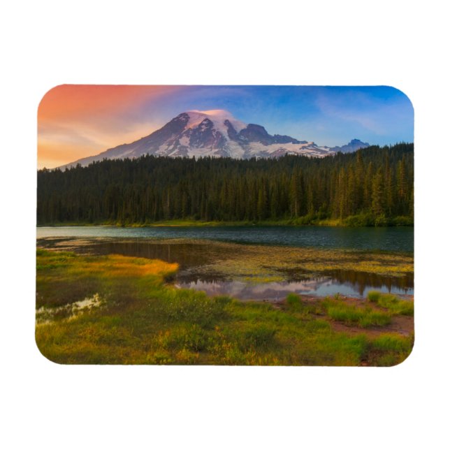 Magnet Flexible Eau | Parc national du Mont Rainier, Washington (Horizontal)