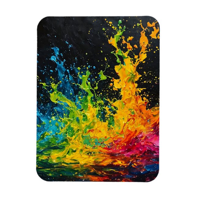 Magnet Flexible Éclaboussure de peinture colorée (Vertical)