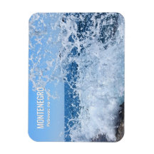 Éclaboussure dynamique de la mer Adriatique à Petr