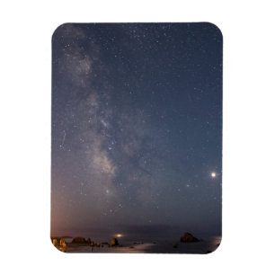 Magnet Flexible Éclipse lunaire et voie lactée Bandon Beach Oreg