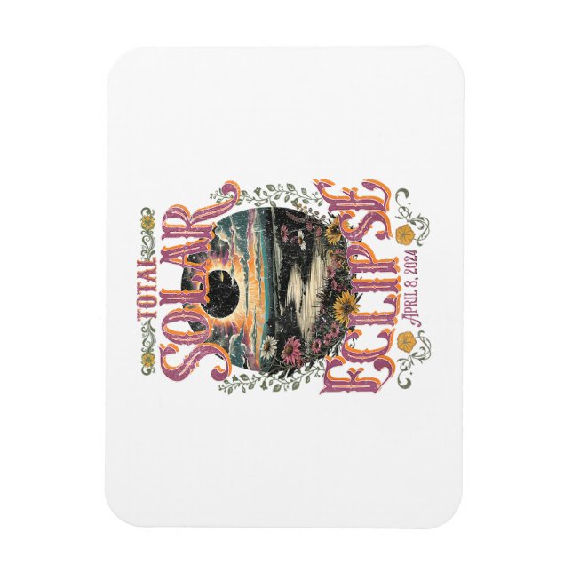 Magnet Flexible Éclipse solaire super totale 8 avril 2024 Astronom (Vertical)