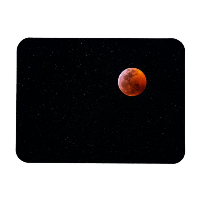 Magnet Flexible Éclipse totale de Lune de sang | Big Island Hawaï (Horizontal)