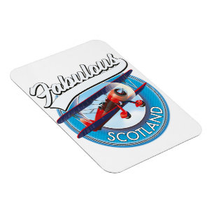 Magnet Flexible Écosse fabuleuse patch rétro de voyage