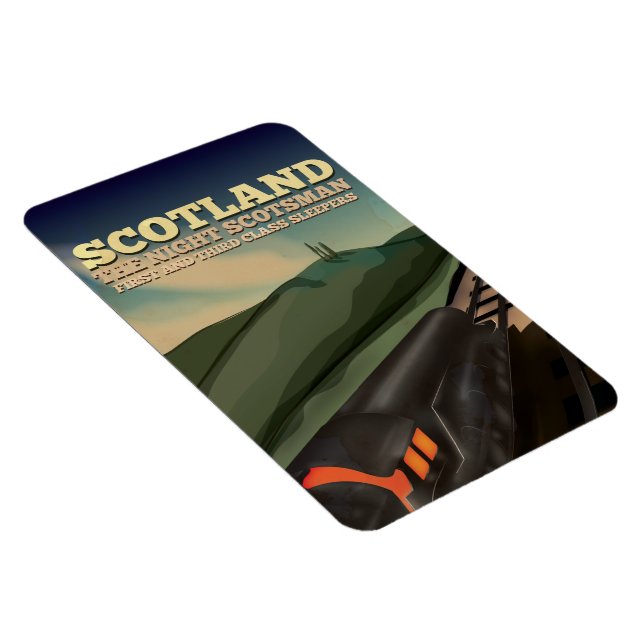 Magnet Flexible Ecosse Locomotive Travel Poster (Côté Droit)
