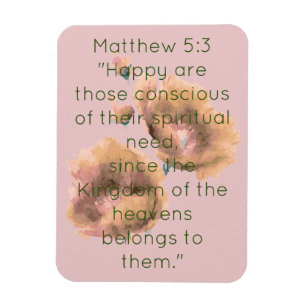 Magnet Flexible Écriture Verse Message spirituel Royaume
