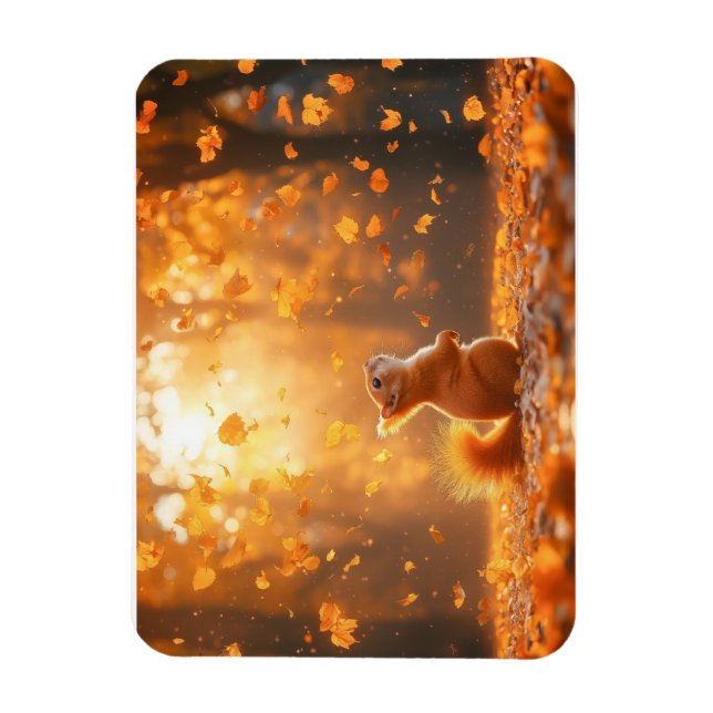 Magnet Flexible Écureuil Portrait d'animal sauvage aimant  (Vertical)