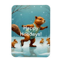 Écureuils sur la glace