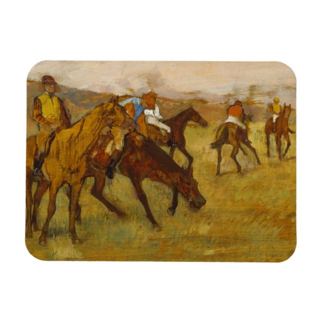 Magnet Flexible Edgar Degas - Avant la course (Horizontal)