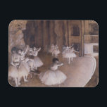 Magnet Flexible Edgar Degas | Ballet Rehearsal on the Stage, 1874<br><div class="desc">Numéro de la collection d'images : XIR16631 Répétition de ballet sur scène,  1874 (huile sur toile). Degas,  Edgar (1834-1917) huile sur toile. Musée d'Orsay,  Paris,  France Giraudon. 1874</div>