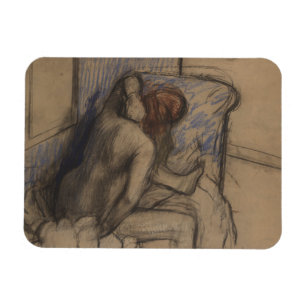 Magnet Flexible Edgar Degas   Femme Qui Sèche Ses Cheveux
