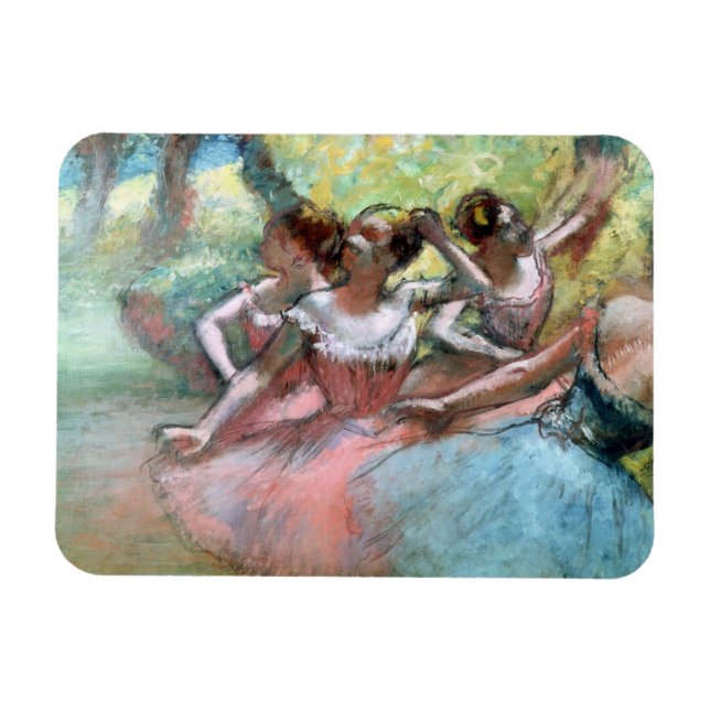Magnet Flexible Edgar Degas | Four ballerinas (Horizontal)