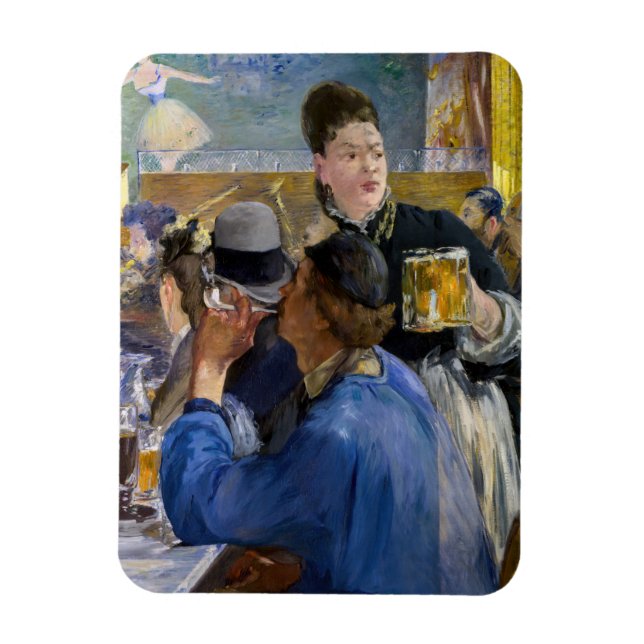 Magnet Flexible Edouard Manet - Coin de cafe-concert (Vertical)