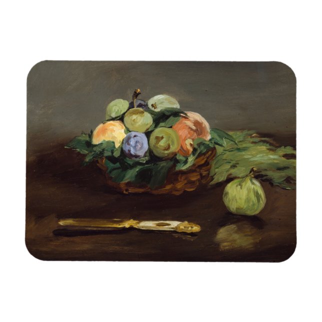 Magnet Flexible Edouard Manet - Corbeille de Fruits (Horizontal)