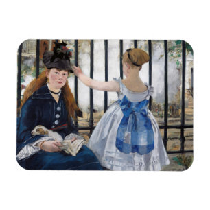 Magnet Flexible Edouard Manet - Le Chemin De Fer