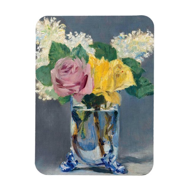 Magnet Flexible Edouard Manet - Lilas et Roses (Vertical)
