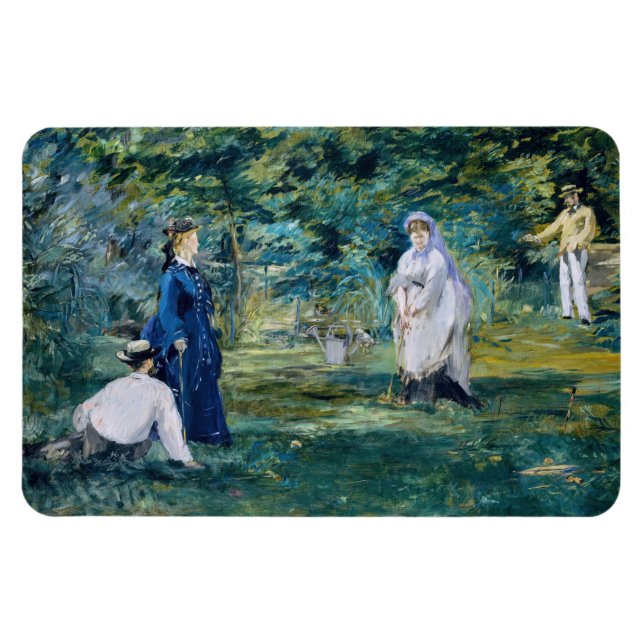 Magnet Flexible Edouard Manet - Une partie de croquet (Horizontal)