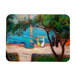 Magnet Flexible Edvard Munch - Danse sur la plage