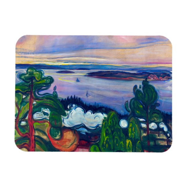 Magnet Flexible Edvard Munch - Fumée de train (Horizontal)