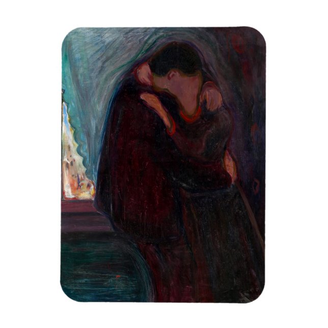 Magnet Flexible Edvard Munch - Le baiser (Vertical)