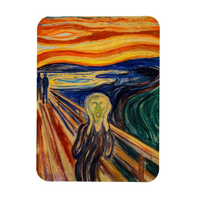 Magnet Flexible Edvard Munch - Le cri 1910 (Vertical)