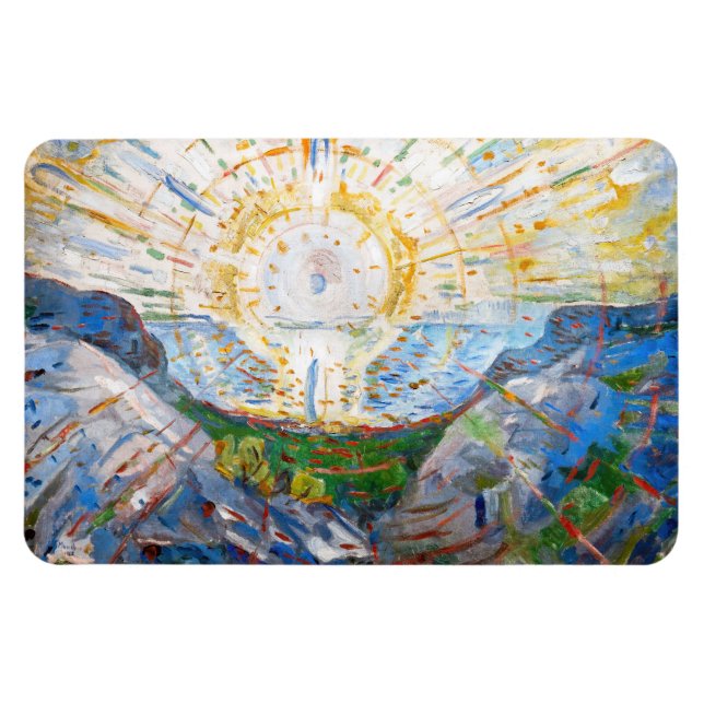 Magnet Flexible Edvard Munch - Le Soleil 1912 (Horizontal)