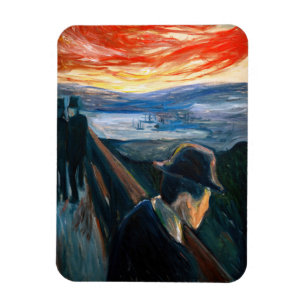 Magnet Flexible Edvard Munch - Maladie d'humeur au coucher du sole
