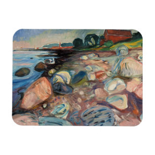 Magnet Flexible Edvard Munch - rivage avec la Chambre rouge