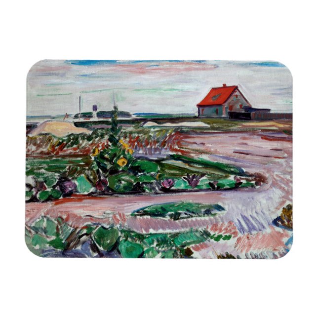 Magnet Flexible Edvard Munch - Seashore. Paysage près de Lubeck (Horizontal)