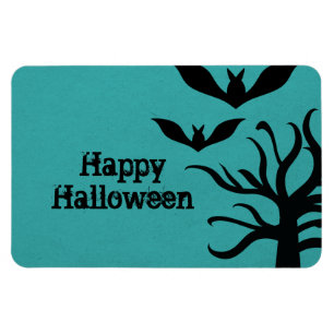 Magnet Flexible Eerie Bats Halloween Flexi Magnet, Aqua