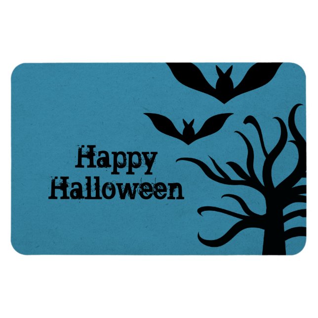 Magnet Flexible Eerie Bats Halloween Flexi Magnet, Bleu (Horizontal)