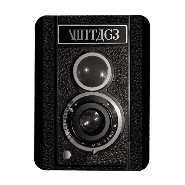 Magnet Flexible Effet Caméra vintage Sur Aimant Flexible (Vertical)