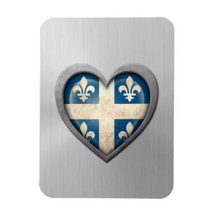 Magnet Flexible Effet d'acier inoxydable de drapeau de coeur de