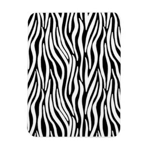 Magnet Flexible Effet de fourrure noir et blanc sur les rayures de