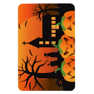 Magnet Flexible Éffrayant Halloween Citrouilles sculptés