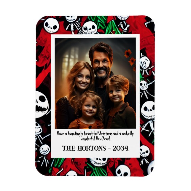 Magnet Flexible Éffrayant Halloween rencontre la carte postale pho (Vertical)
