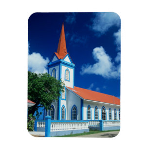 Magnet Flexible Église colorée sur l'île de Tahaa dans les